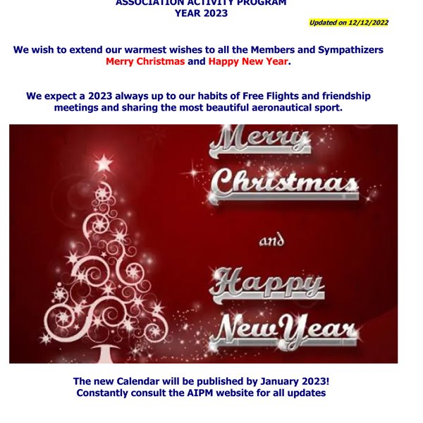 Association Activity Program 2022